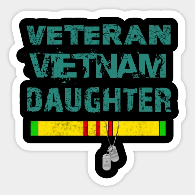 Veteran Vietnam Daughter Sticker by multylapakID